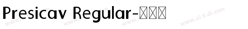 Presicav Regular字体转换